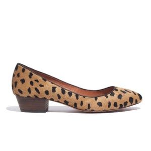 Madewell The Quinn Shoe in Leopard Calf Hair
